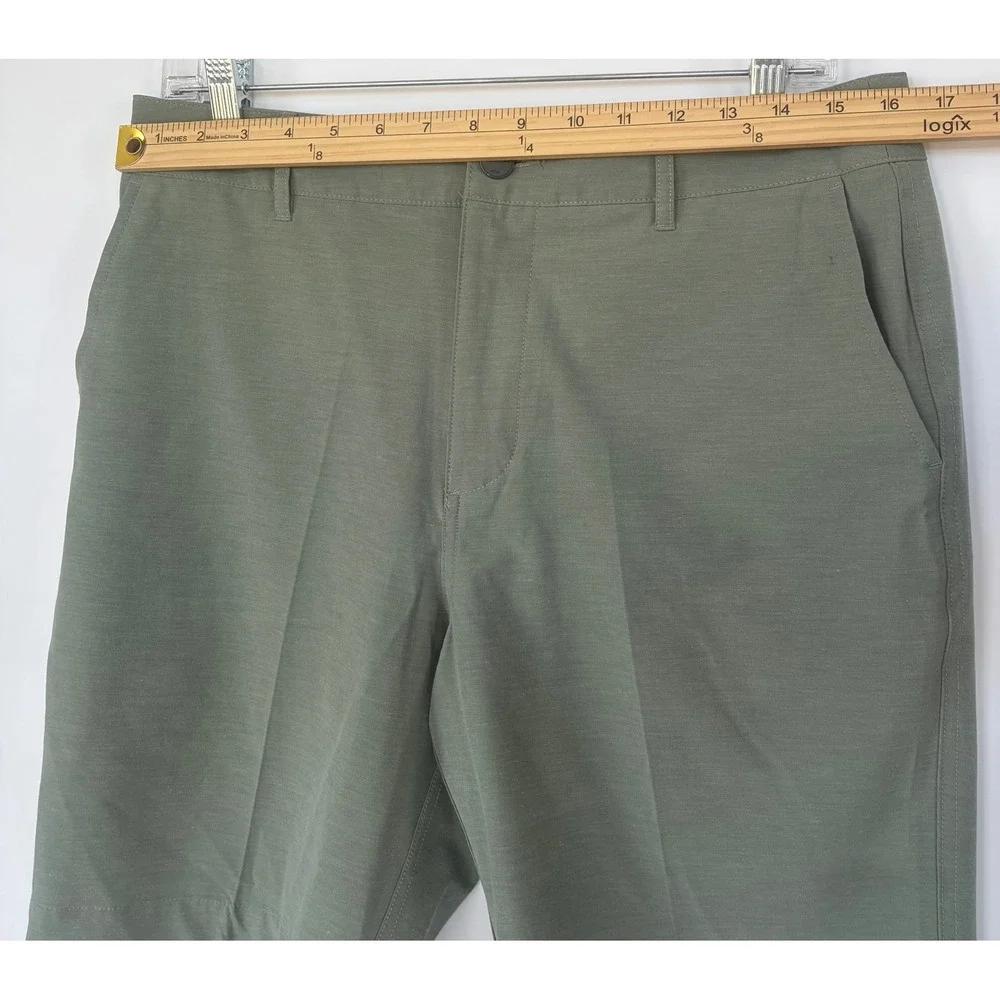Faherty All Day Shorts Mens 31 Olive Green Hybrid Board Shorts Quick Dry Stretch